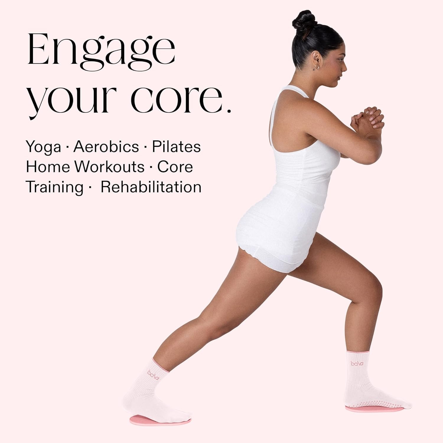 image:imageBala Capsule Sliders for Working Out Core Workout Floor Exercise  Fitness Gliders for Squats Lunges amp Pushup Strength Slides for Yoga Pilates Aerobics Women amp MenBlush