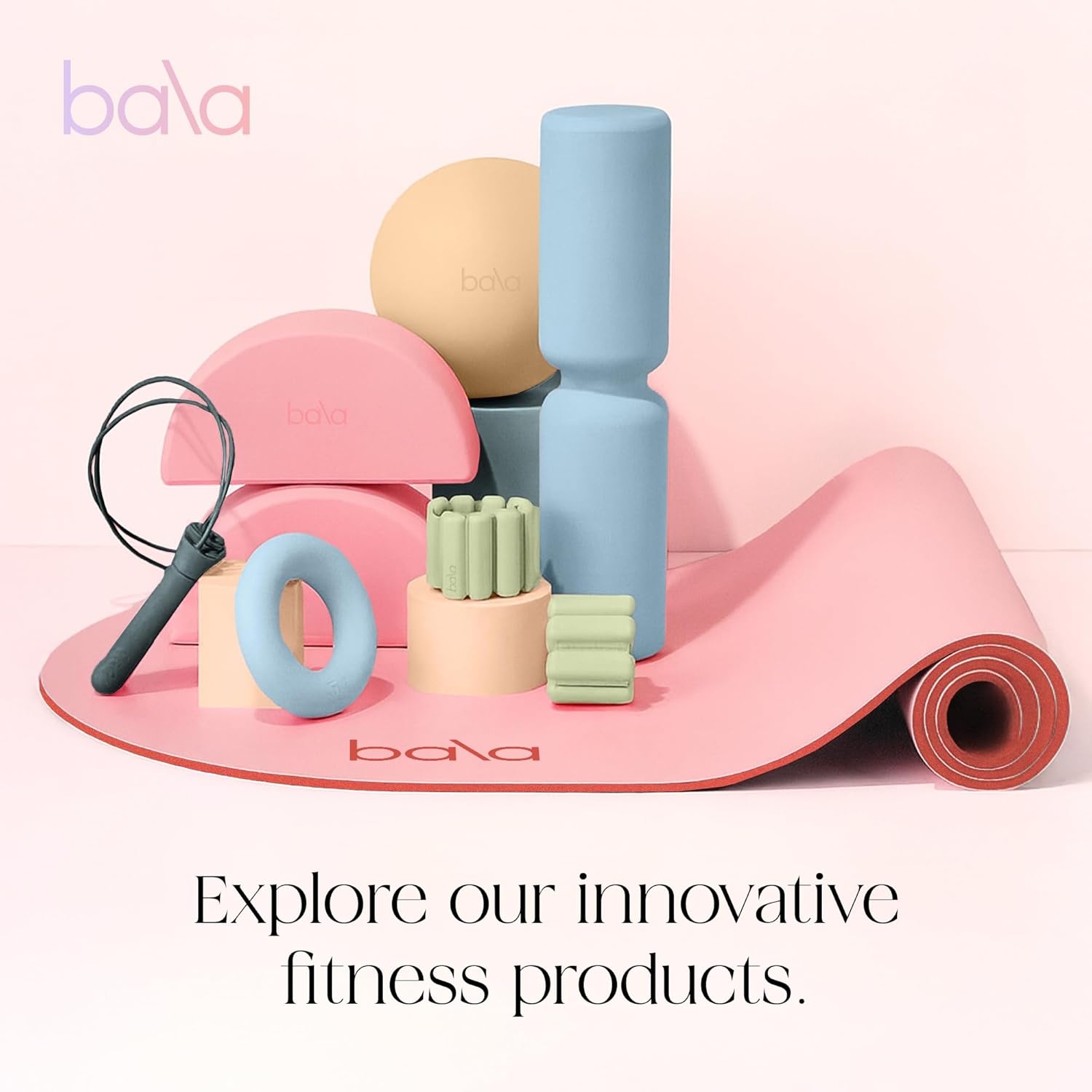 image:imageBala Capsule Sliders for Working Out Core Workout Floor Exercise  Fitness Gliders for Squats Lunges amp Pushup Strength Slides for Yoga Pilates Aerobics Women amp MenBlush