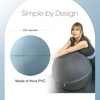 image:imageBala Balance Ball Exercise Ball Chair for Yoga Pilates amp Home Workouts  Workout Accessories for Core Strengthening Physical Therapy amp Barre  Womens Gym EquipmentSea