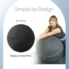 image:imageBala Balance Ball Exercise Ball Chair for Yoga Pilates amp Home Workouts  Workout Accessories for Core Strengthening Physical Therapy amp Barre  Womens Gym EquipmentCharcoal