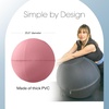 image:imageBala Balance Ball Exercise Ball Chair for Yoga Pilates amp Home Workouts  Workout Accessories for Core Strengthening Physical Therapy amp Barre  Womens Gym EquipmentBlush