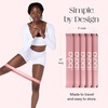 image:imageBala Bands Resistance Bands Elastic Booty Bands for Home Workouts 5 Pack  NonSlip Ankle Legs amp Glutes Women amp Men  Loop Workout Bands for Yoga Pilates amp Strength TrainingBlush