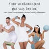 image:imageBala Bangles Workout 3 Piece Set  2lb Bangles Wrist amp Ankle Weights Pilates Exercise Ball amp Resistance Bands