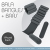 image:imageBala Bangles amp Bala Bars Home Workout Equipment Bundle  Charcoal  Home Workout Equipment Bundle Gift Set Strength Training amp Toning