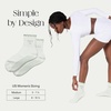 image:imageBala Frilly Pilates Socks for Women NonSlip Cuff Socks  Crew Length Ruffle Slip Resistant Socks with Silicone Dotted Soles for Pilates Yoga Barre Home Workouts amp HospitalSage