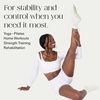 image:imageBala Frilly Pilates Socks for Women NonSlip Cuff Socks  Crew Length Ruffle Slip Resistant Socks with Silicone Dotted Soles for Pilates Yoga Barre Home Workouts amp HospitalSage