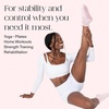 image:imageBala Frilly Pilates Socks for Women NonSlip Cuff Socks  Crew Length Ruffle Slip Resistant Socks with Silicone Dotted Soles for Pilates Yoga Barre Home Workouts amp HospitalBlush