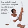 image:imageBala Frilly Pilates Socks for Women NonSlip Cuff Socks  Crew Length Ruffle Slip Resistant Socks with Silicone Dotted Soles for Pilates Yoga Barre Home Workouts amp HospitalSea