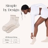 image:imageBala Frilly Pilates Socks for Women NonSlip Cuff Socks  Crew Length Ruffle Slip Resistant Socks with Silicone Dotted Soles for Pilates Yoga Barre Home Workouts amp HospitalSand