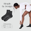 image:imageBala Frilly Pilates Socks for Women NonSlip Cuff Socks  Crew Length Ruffle Slip Resistant Socks with Silicone Dotted Soles for Pilates Yoga Barre Home Workouts amp HospitalCharcoal