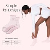 image:imageBala Frilly Pilates Socks for Women NonSlip Cuff Socks  Crew Length Ruffle Slip Resistant Socks with Silicone Dotted Soles for Pilates Yoga Barre Home Workouts amp HospitalBlush