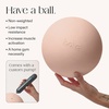 image:imageBala Pilates Ball NonWeighted Exercise Ball for Yoga amp Barre  Small 8  Yoga Ball Stretching Strength amp Core Training Workout Home Gym amp Fitness 100 PVC with Mini PumpSand