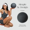 image:imageBala Pilates Ball NonWeighted Exercise Ball for Yoga amp Barre  Small 8  Yoga Ball Stretching Strength amp Core Training Workout Home Gym amp Fitness 100 PVC with Mini PumpCharcoal