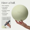 image:imageBala Pilates Ball NonWeighted Exercise Ball for Yoga amp Barre  Small 8  Yoga Ball Stretching Strength amp Core Training Workout Home Gym amp Fitness 100 PVC with Mini PumpSage