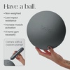 image:imageBala Pilates Ball NonWeighted Exercise Ball for Yoga amp Barre  Small 8  Yoga Ball Stretching Strength amp Core Training Workout Home Gym amp Fitness 100 PVC with Mini PumpCharcoal