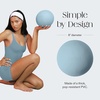 image:imageBala Pilates Ball NonWeighted Exercise Ball for Yoga amp Barre  Small 8  Yoga Ball Stretching Strength amp Core Training Workout Home Gym amp Fitness 100 PVC with Mini PumpSea