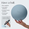 image:imageBala Pilates Ball NonWeighted Exercise Ball for Yoga amp Barre  Small 8  Yoga Ball Stretching Strength amp Core Training Workout Home Gym amp Fitness 100 PVC with Mini PumpSea