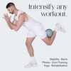 image:imageBala Pilates Ball NonWeighted Exercise Ball for Yoga amp Barre  Small 8  Yoga Ball Stretching Strength amp Core Training Workout Home Gym amp Fitness 100 PVC with Mini PumpSea