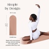 image:imageBala The Plush Yoga Mat for Home Gym NonSlip Exercise Mat 10MM  Soft Lightweight Home Workout Mat with Sweat Absorbing Fabric for Hot Yoga Aerobics amp Pilates Travel FriendlySand