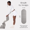 image:imageBala Yoga Mat for Home Gym NonSlip Exercise Mat for Home Workout 12MM  Compact Indoor Exercising Floor Mat for Stretching Pilates Aerobics amp Fitness  Travel Friendly Exercise EquipmentHeather