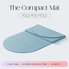 image:imageBala Yoga Mat for Home Gym NonSlip Exercise Mat for Home Workout 12MM  Compact Indoor Exercising Floor Mat for Stretching Pilates Aerobics amp Fitness  Travel Friendly Exercise EquipmentSea