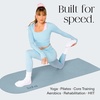 image:imageBala Yoga Mat for Home Gym NonSlip Exercise Mat for Home Yoga  Indoor Exercising Floor Mat for Stretching Pilates Aerobics amp Fitness  Outdoor  Indoor Exercise EquipmentSea