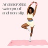 image:imageBala Yoga Mat for Home Gym NonSlip Exercise Mat for Home Yoga  Indoor Exercising Floor Mat for Stretching Pilates Aerobics amp Fitness  Outdoor  Indoor Exercise EquipmentBlush
