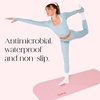 image:imageBala Yoga Mat for Home Gym NonSlip Exercise Mat for Home Yoga  Indoor Exercising Floor Mat for Stretching Pilates Aerobics amp Fitness  Outdoor  Indoor Exercise EquipmentBlush