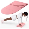 image:imageBala Yoga Mat for Home Gym NonSlip Exercise Mat for Home Workout 12MM  Compact Indoor Exercising Floor Mat for Stretching Pilates Aerobics amp Fitness  Travel Friendly Exercise EquipmentBlush