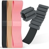 image:imageBangles Wrist amp Ankle Weights 2 Pound Pair and Resistance Bands 3 Pack Multicolor  Fitness Bands amp Wearable Weights for Strength Training amp Toning