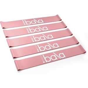 image:imageBala Bands Resistance Bands Elastic Booty Bands for Home Workouts 5 Pack  NonSlip Ankle Legs amp Glutes Women amp Men  Loop Workout Bands for Yoga Pilates amp Strength TrainingBlush