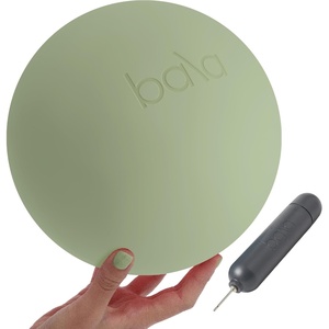 image:imageBala Pilates Ball NonWeighted Exercise Ball for Yoga amp Barre  Small 8  Yoga Ball Stretching Strength amp Core Training Workout Home Gym amp Fitness 100 PVC with Mini PumpSage