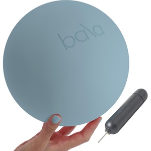 image:imageBala Pilates Ball NonWeighted Exercise Ball for Yoga amp Barre  Small 8  Yoga Ball Stretching Strength amp Core Training Workout Home Gym amp Fitness 100 PVC with Mini PumpSea