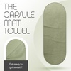 image:imageBala Capsule Mat Towel for Gym SlipResistant Yoga Mat for Women amp Men  Home Workout Essentials with Sweat Absorbing Fabric  Pilates Core Training Exercise  Soft Quick Dry Fitness  SageSage