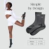 image:imageBala High Pilates Socks for Women NonSlip Classic Crew Socks  Slip Resistant Socks with Silicone Dotted Soles for Pilates Yoga Barre Home Workouts amp HospitalCharcoal