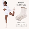 image:imageBala High Pilates Socks for Women NonSlip Classic Crew Socks  Slip Resistant Socks with Silicone Dotted Soles for Pilates Yoga Barre Home Workouts amp HospitalSand