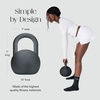 image:imageBala Kettleball Soft Kettlebell for Women  Core amp Strength Training  AntiSlip Grip Kettlebells Exercise Weights with Cushioned ImpactResistant Base  Equipment for Home Gym WorkoutsCharcoal