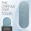 image:imageBala Capsule Mat Towel for Gym SlipResistant Yoga Mat for Women amp Men  Home Workout Essentials with Sweat Absorbing Fabric  Pilates Core Training Exercise  Soft Quick Dry Fitness  BlushSea