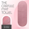 image:imageBala Capsule Mat Towel for Gym SlipResistant Yoga Mat for Women amp Men  Home Workout Essentials with Sweat Absorbing Fabric  Pilates Core Training Exercise  Soft Quick Dry Fitness  BlushBlush