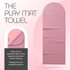 image:imageBala Play Mat Towel NonSlip Absorbent Gym Towels Designed for Sweat  Hot Yoga Pilates amp Core Training Workouts Fitness amp Exercise Gear Essentials Women amp Men SeaBlush