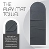 image:imageBala Play Mat Towel NonSlip Absorbent Gym Towels Designed for Sweat  Hot Yoga Pilates amp Core Training Workouts Fitness amp Exercise Gear Essentials Women amp Men SeaCharcoal