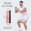 image:imageBala Bands Resistance Bands NonSlip Fabric Exercise BandsBLUSH  CHARCOAL  SAND