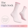 image:imageBala High Pilates Socks for Women NonSlip Classic Crew SocksBlush
